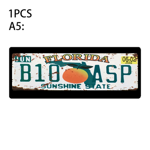 1Pcs RC Custom License Plate Metal Frame Strength Waterproof for 1:10