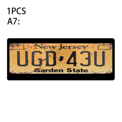 1Pcs RC Custom License Plate Metal Frame Strength Waterproof for 1:10