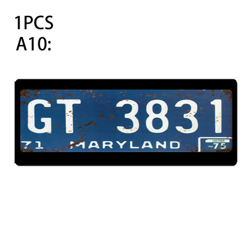 1Pcs RC Custom License Plate Metal Frame Strength Waterproof for 1:10