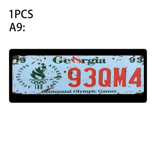 1Pcs RC Custom License Plate Metal Frame Strength Waterproof for 1:10