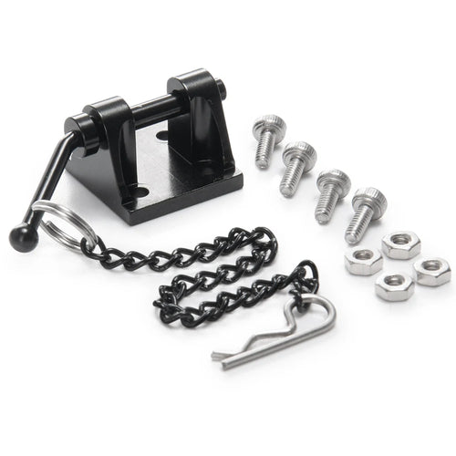 AXSPEED Aluminum Alloy Trailer Tow Shackles Hook for Axial SCX10 1/10