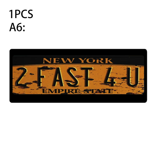 1Pcs RC Custom License Plate Metal Frame Strength Waterproof for 1:10