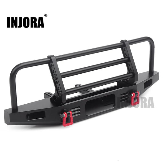 INJORA Adjustable Metal Front Bumper for 1/10 RC Crawler TRX4 Defender