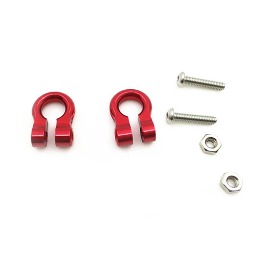 AXSPEED Aluminum Alloy Trailer Tow Shackles Hook for Axial SCX10 1/10