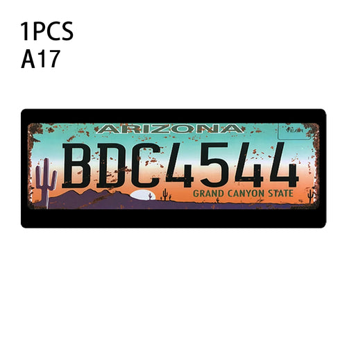 1Pcs RC Custom License Plate Metal Frame Strength Waterproof for 1:10