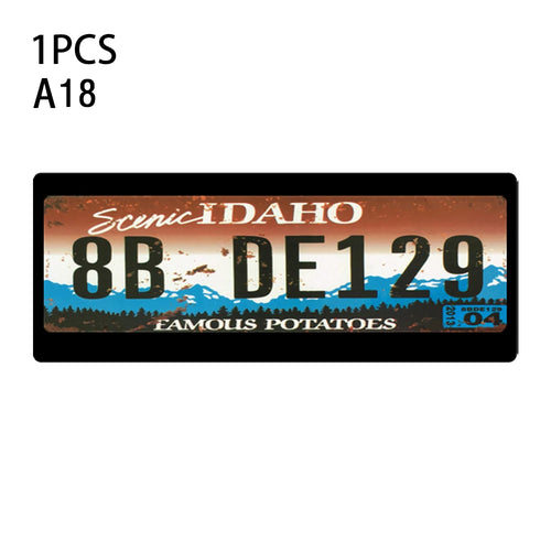 1Pcs RC Custom License Plate Metal Frame Strength Waterproof for 1:10