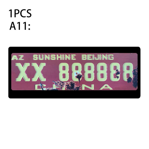 1Pcs RC Custom License Plate Metal Frame Strength Waterproof for 1:10