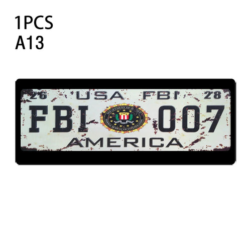 1Pcs RC Custom License Plate Metal Frame Strength Waterproof for 1:10