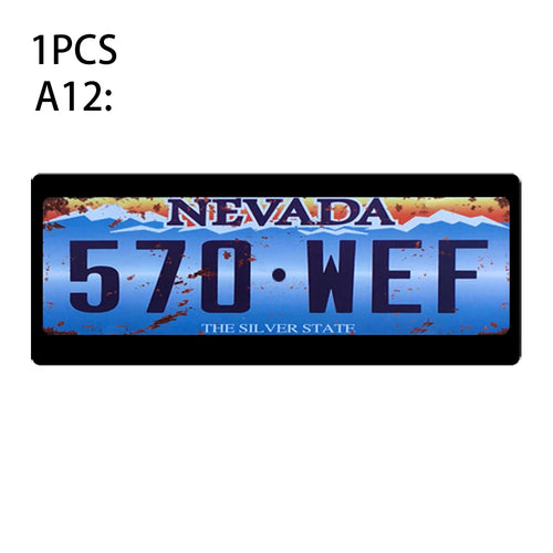 1Pcs RC Custom License Plate Metal Frame Strength Waterproof for 1:10