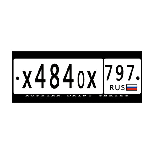 1Pcs RC Custom License Plate Metal Frame Strength Waterproof for 1:10