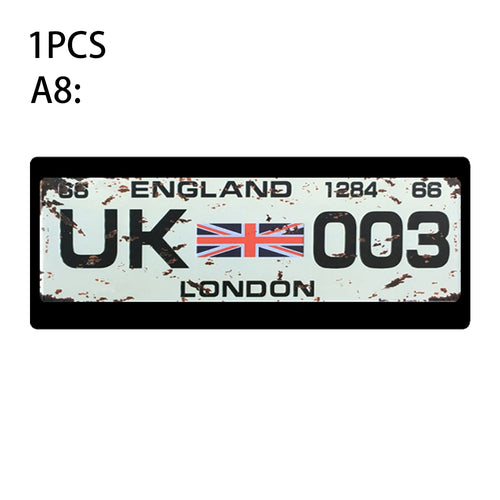 1Pcs RC Custom License Plate Metal Frame Strength Waterproof for 1:10