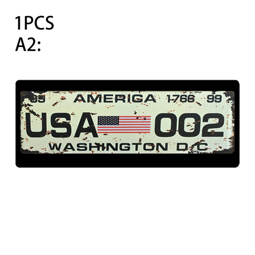 1Pcs RC Custom License Plate Metal Frame Strength Waterproof for 1:10