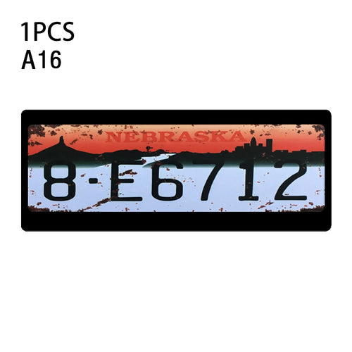 1Pcs RC Custom License Plate Metal Frame Strength Waterproof for 1:10