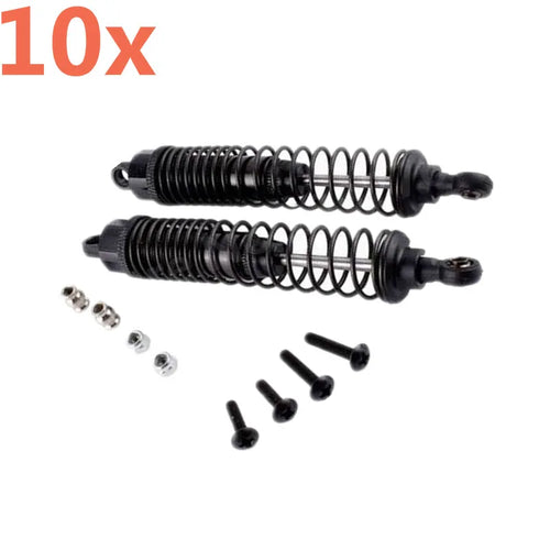 10Pieces RC Car Aluminum Alloy Upgrade Oil Filled Rear Shock Absorber