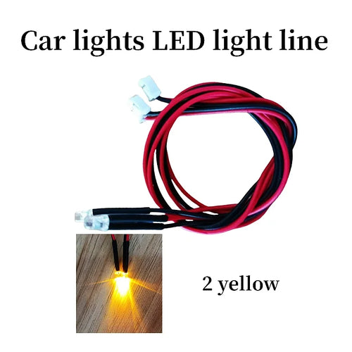 Simulation Flash Light 12 LED Lighting Kit Steering Brake for 1/10