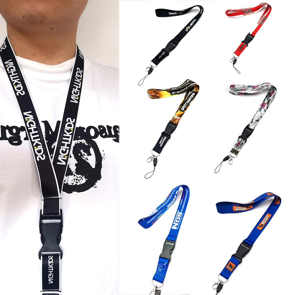 Car JDM Modified Speed Cultural Buckle Lanyard Card ID Mobile Phone