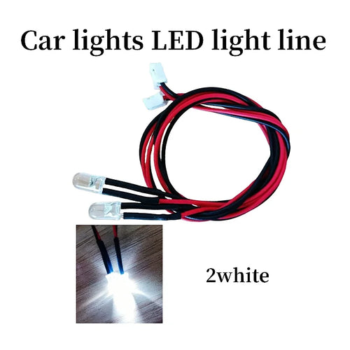 Simulation Flash Light 12 LED Lighting Kit Steering Brake for 1/10