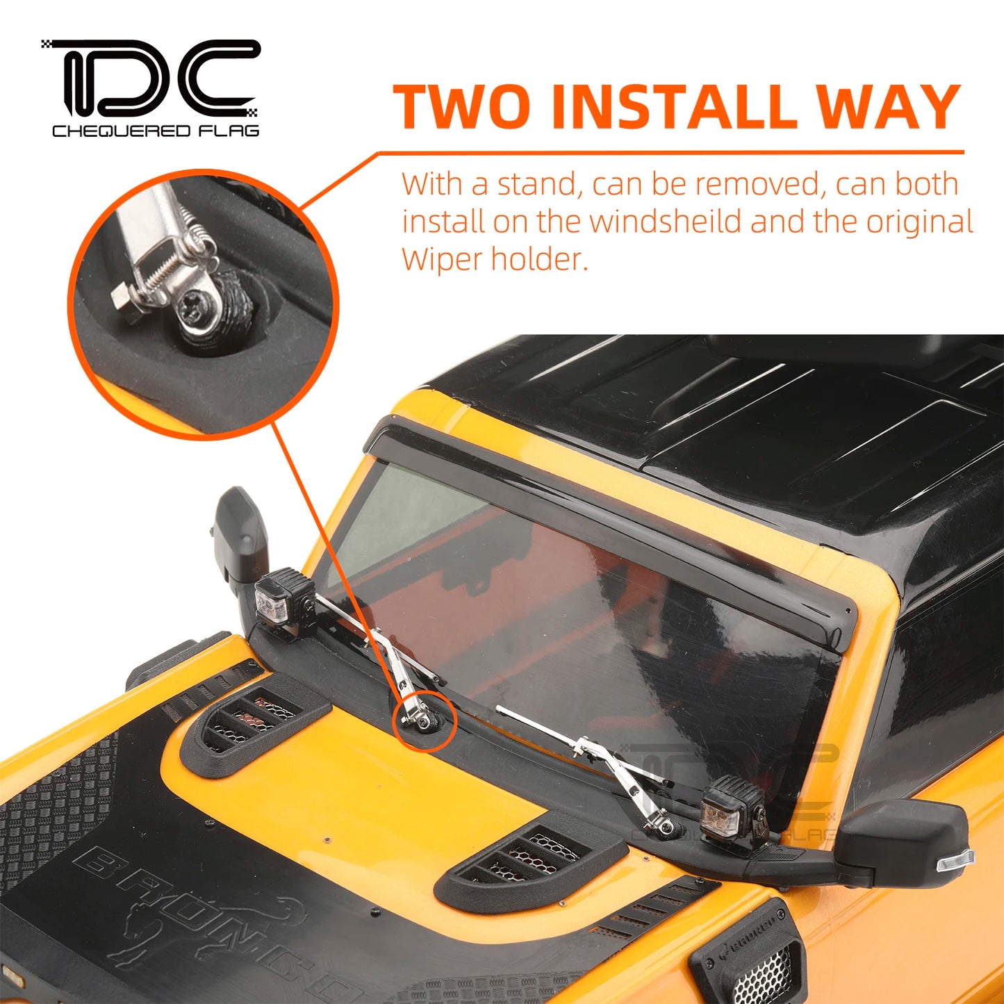 DC 1/10 1/8 Scale Metal Wiper RC Crawler Car Accessories AXIAL SCX10