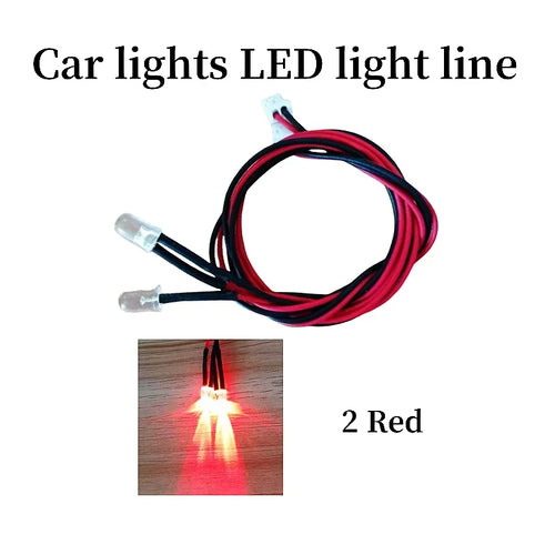 Simulation Flash Light 12 LED Lighting Kit Steering Brake for 1/10