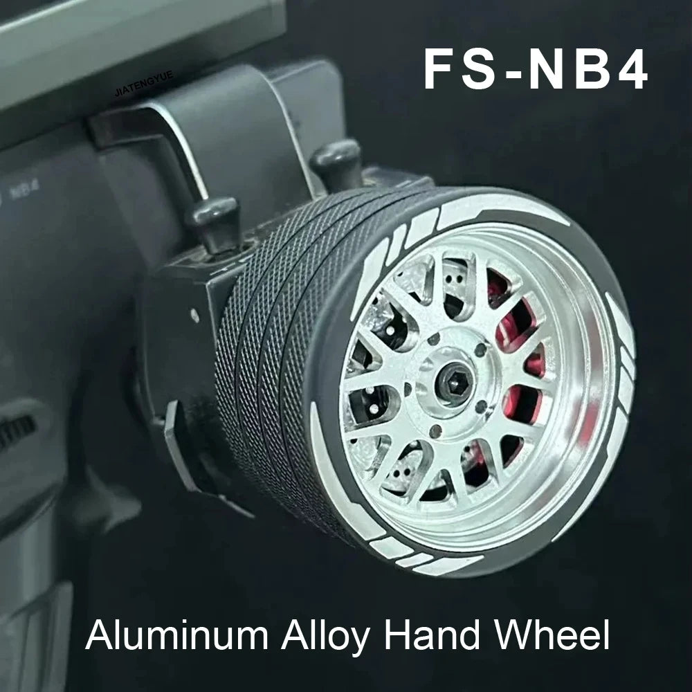 Aluminum Alloy RC Hand Wheel With Brake Disc Remote Control Steering