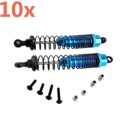 10Pieces RC Car Aluminum Alloy Upgrade Oil Filled Rear Shock Absorber