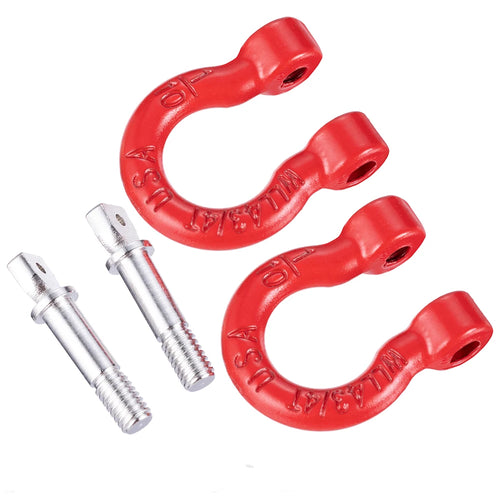 AXSPEED Aluminum Alloy Trailer Tow Shackles Hook for Axial SCX10 1/10