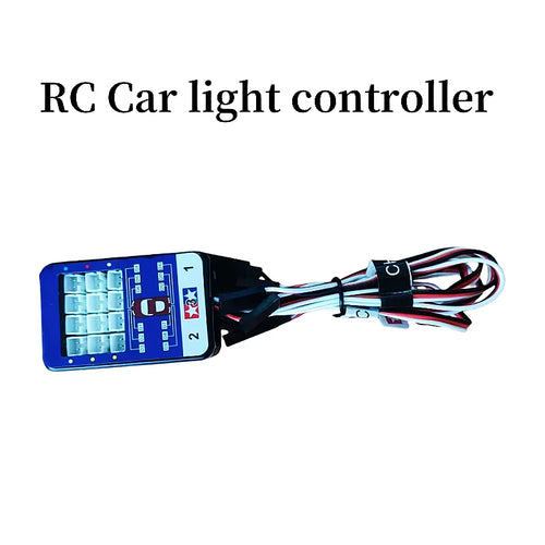 Simulation Flash Light 12 LED Lighting Kit Steering Brake for 1/10