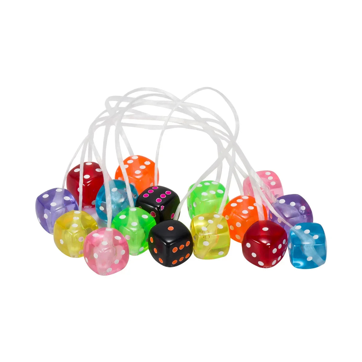 Plastic Scale Fuzzy Dice Multicolor Hanging Accessories for 1/10 RC